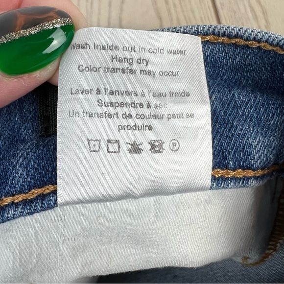 Veronica Beard Ryleigh Patched Knee Straight Leg Jeans 24/00 Atlas Blue $328 - Picture 13 of 13